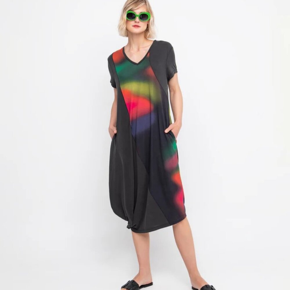 Ozai N Ku Northern Lights Dress Fits Large NWT